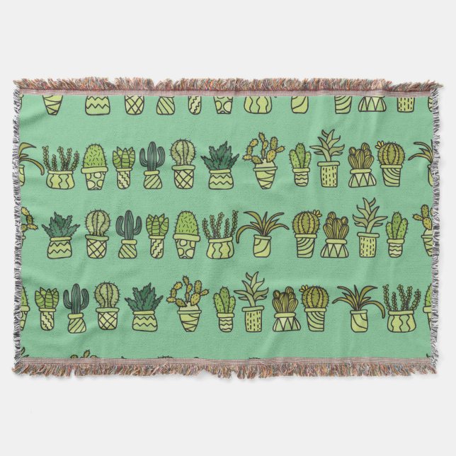 Kaktus Collection: HandGezeichnet Doodle-Set. Decke (Vorderseite)