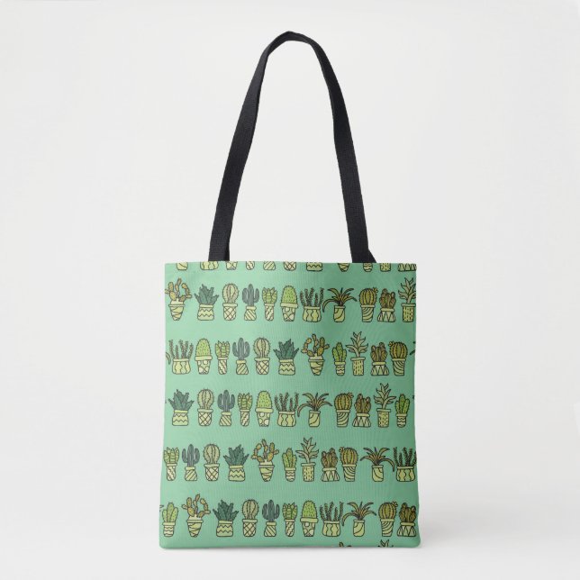 Kaktus Collection: HandGezeichnet Doodle-Set. Tasche (Vorderseite)