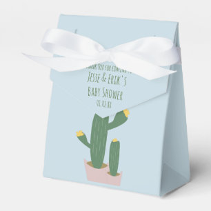 Kaktus Cupcakes Baby Shower Danke Blau Rosa Geschenkschachtel