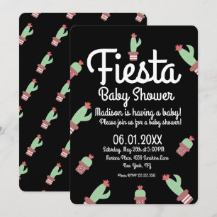 Kaktus Fiesta Mix Wiederholung Baby Shower Einladung