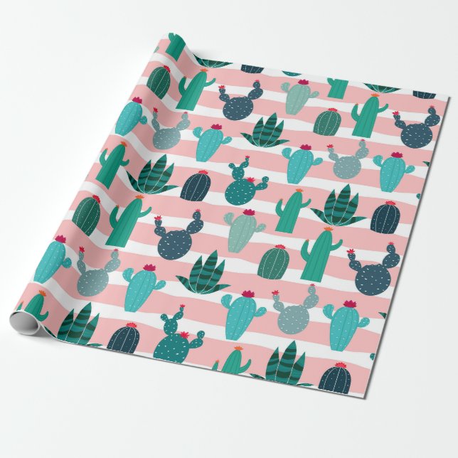 Kaktus Geschenkpapier (Ungerollt)