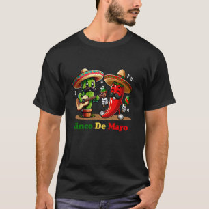Kaktus Jalapeno Mariachi Cinco De Mayo Mexikanisch T-Shirt
