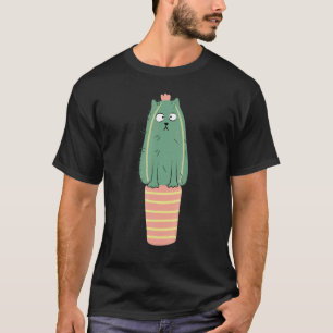 Kaktus Katze Sukkulenten Pflanze Gartenarbeit Gärt T-Shirt