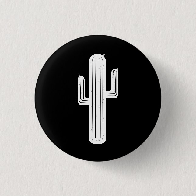 Kaktus-Knopf Button (Vorderseite)