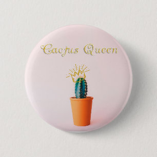 Kaktus-Königin-Button Button