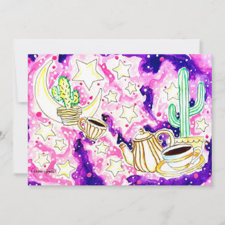 Kaktus Kunst Einladung