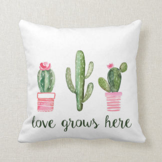 Kaktus Liebe wächst hier Kakteen Dekorative Pillow Kissen