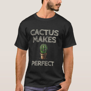 Kaktus macht perfekten Gärtner Pflanzen Garten Blu T-Shirt