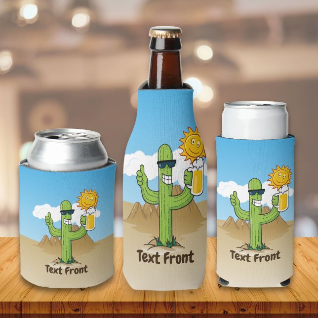 Kaktus mit Bier Dosenkühler (Von Creator hochgeladen)