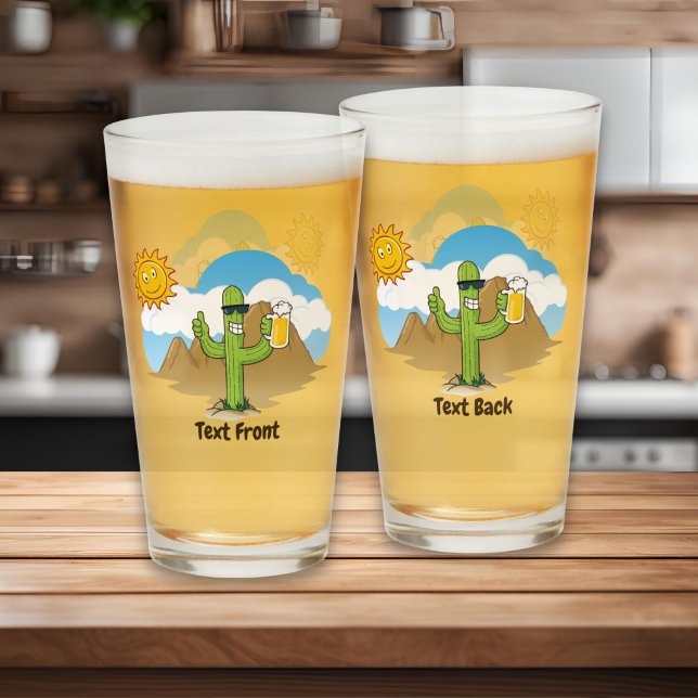 Kaktus mit Bier Glas (Von Creator hochgeladen)