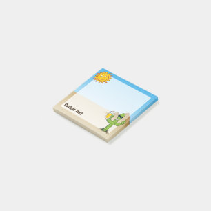 Kaktus mit Bier Post-it Klebezettel