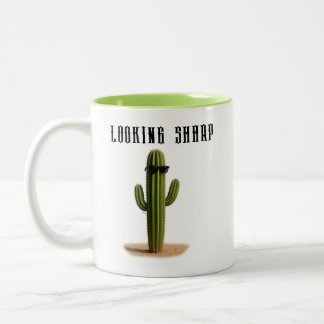 Kaktus mit Sonnenbrille Looking Sharp - ELGIS Zweifarbige Tasse