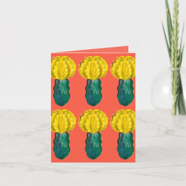 Kaktus, Mond Cactus, lass uns zusammenkommen Karte (Vorderseite)