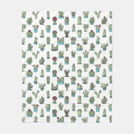 Kaktus-Muster-Fleece-Decke Fleecedecke