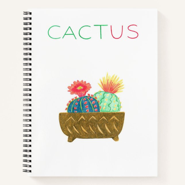 Kaktus Notizbuch (Vorderseite)