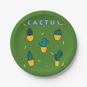 Kaktus Pappteller