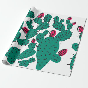Kaktus Pflanze nahtlos. Abstrakter Hipster Geschenkpapier