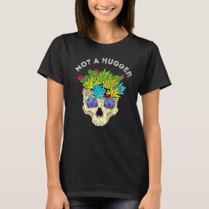 Kaktus Schädel Kein Umarmer Kaktus Sukkulenten Gar T-Shirt