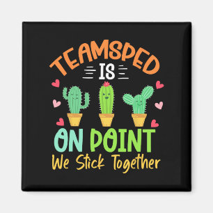 Kaktus Sped Squad Team Sped ist an einem Punkt, an Magnet
