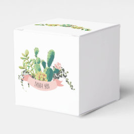 Kaktus Sukkulente Boho Rustikal Geschenkschachtel