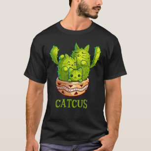 Kaktus Süße Katze Und Kaktus Mexikanischer Kaktus T-Shirt