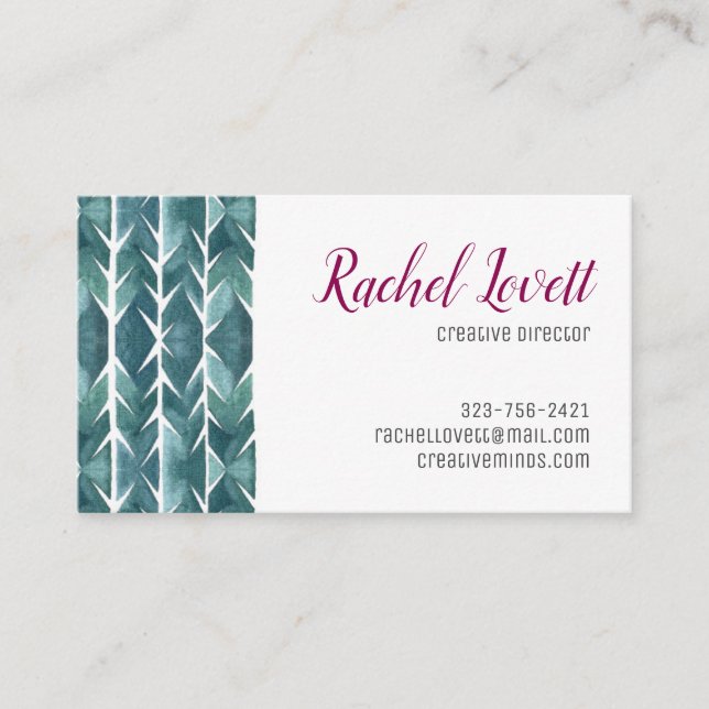 Kaktus Texture Visitenkarte (Vorderseite)