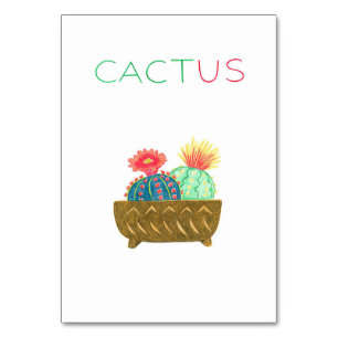 Kaktus Tischnummer