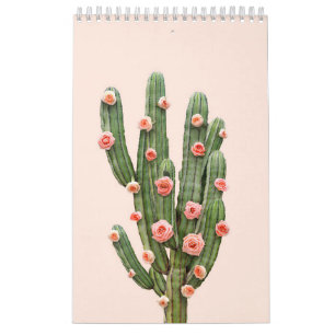 Kaktus und Rosen Kalender