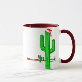 Kaktus-Weihnachtsbaum - Tasse