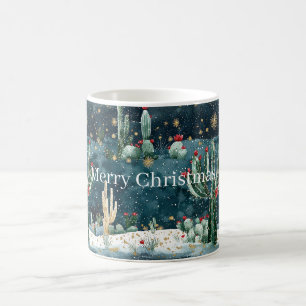 Kaktus Western Cowboy Cowgirl Weihnachten Kaffeetasse