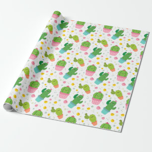 Kaktus Wrapping Paper Geschenkpapier