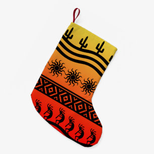 Kaktus-Wüsten-Sonnenuntergang Kokopelli Kleiner Weihnachtsstrumpf