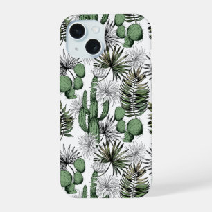 Kaktus-Wüstenmuster iPhone 15 Hülle