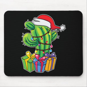 Kaktusbaum mit Geschenken - Mexikanisches Weihnach Mousepad