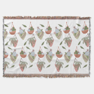 Kaktushängekörbe Botanische Blumen   Decke