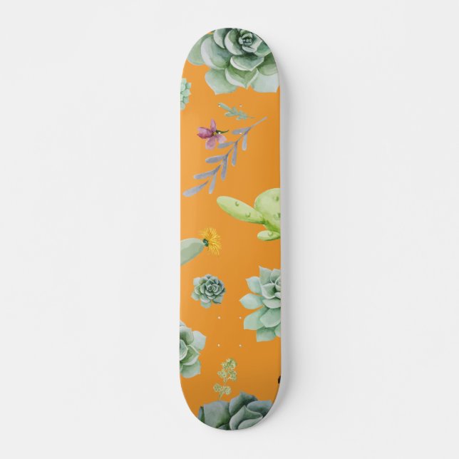 Kaktusmuster 11 skateboard (Vorne)