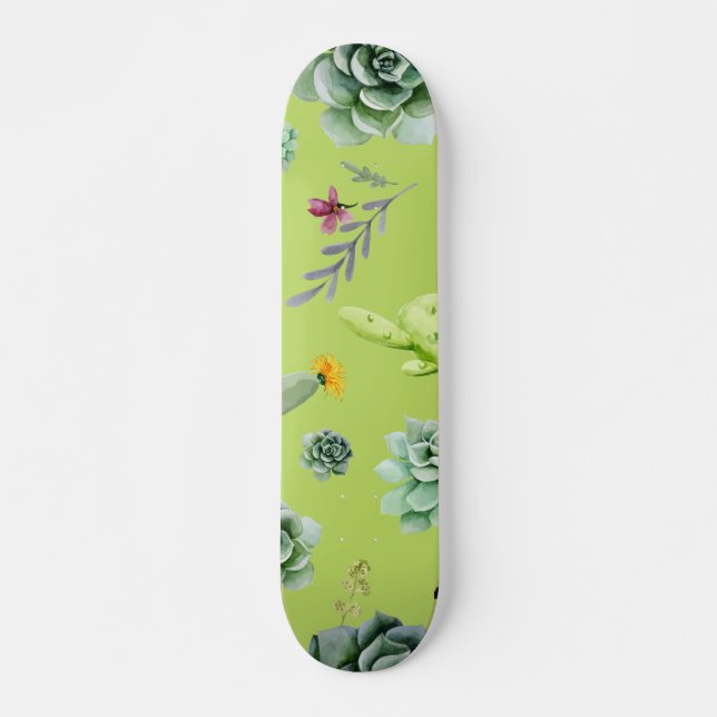 Kaktusmuster 6 skateboard (Vorne)