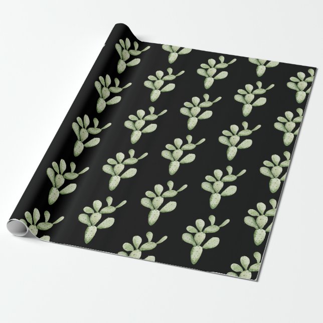 Kaktusmuster Geschenkpapier (Ungerollt)