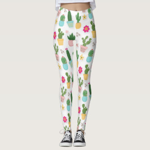 Kaktusmuster leggings