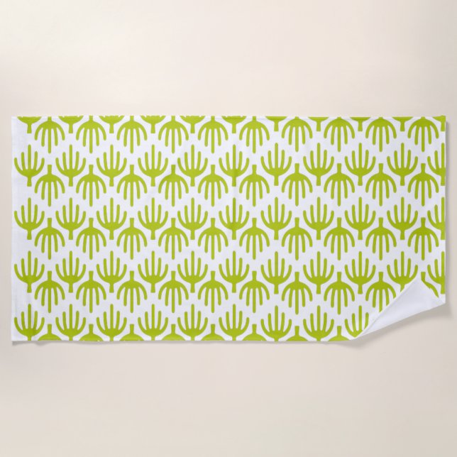Kaktusmuster Strandtuch (Vorderseite)