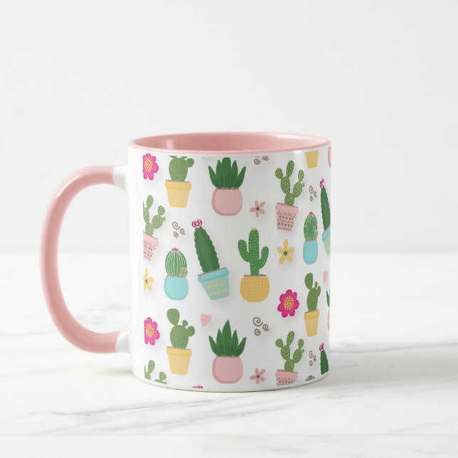 Kaktusmuster  tasse (Links)
