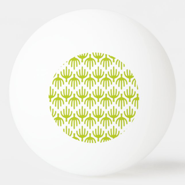 Kaktusmuster Tischtennisball (Vorderseite)
