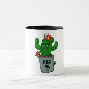 Kaktusumarmung Tasse