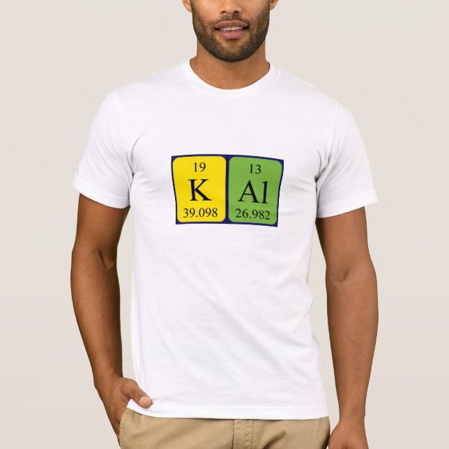 Kal Namen-Shirt periodischer Tabelle T-Shirt (Vorderseite)