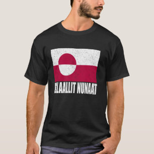 Kalaallit Nunaat Flag Grunge Vintag Souvenir Gree T-Shirt