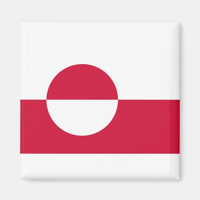 Kalaallit Nunaat - Grønland - grönländische Flagge Magnet (Vorne)
