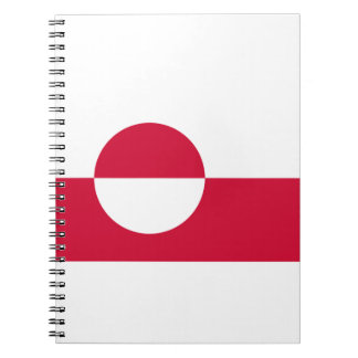 Kalaallit Nunaat - Grønland - grönländische Flagge Notizblock