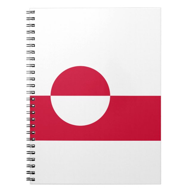 Kalaallit Nunaat - Grønland - grönländische Flagge Notizblock (Vorderseite)