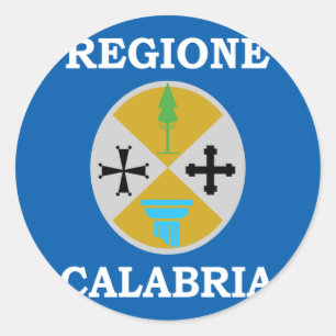 Kalabrien, Italien Runder Aufkleber