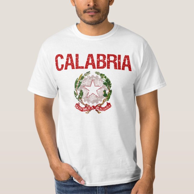 Kalabrien-Italiener-Familienname T-Shirt (Vorderseite)